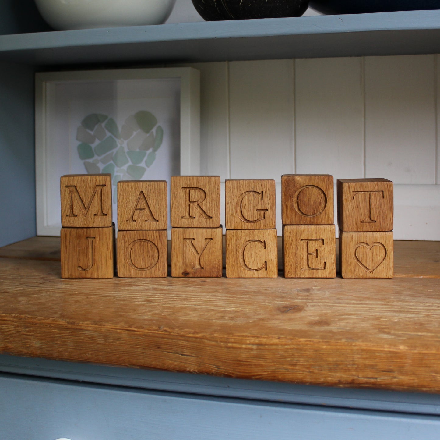 Personalised Wooden Baby Name Blocks