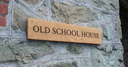 Customisable Engraved Wooden House Plaque