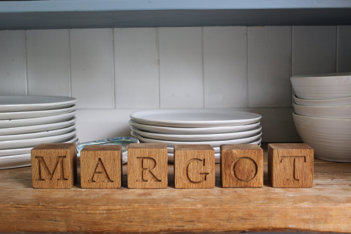 Personalised Wooden Baby Name Blocks