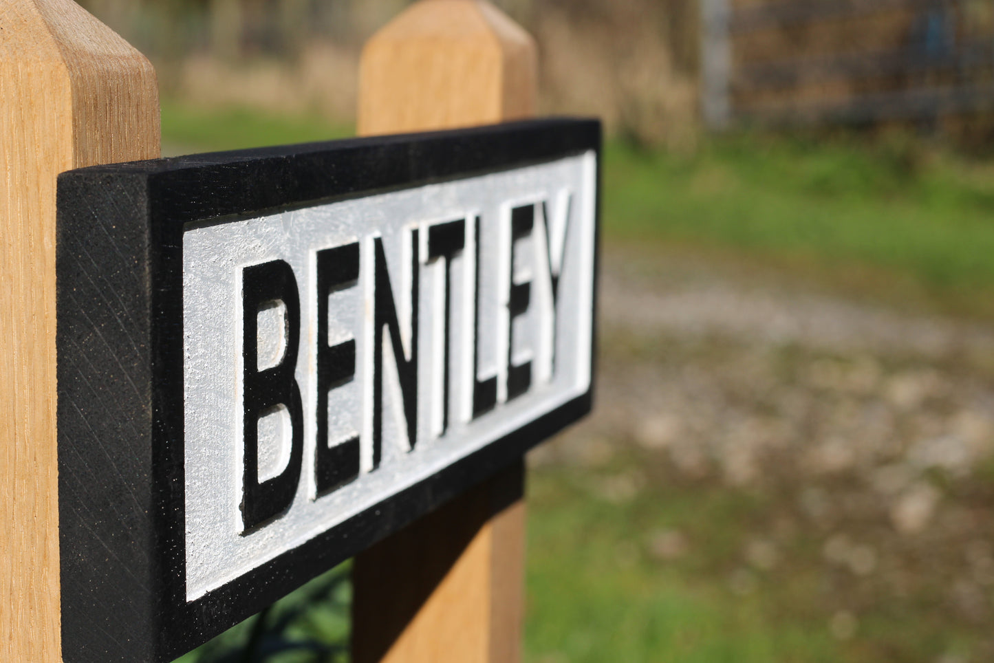 Bold Contrast  Personalised Wooden House Sign