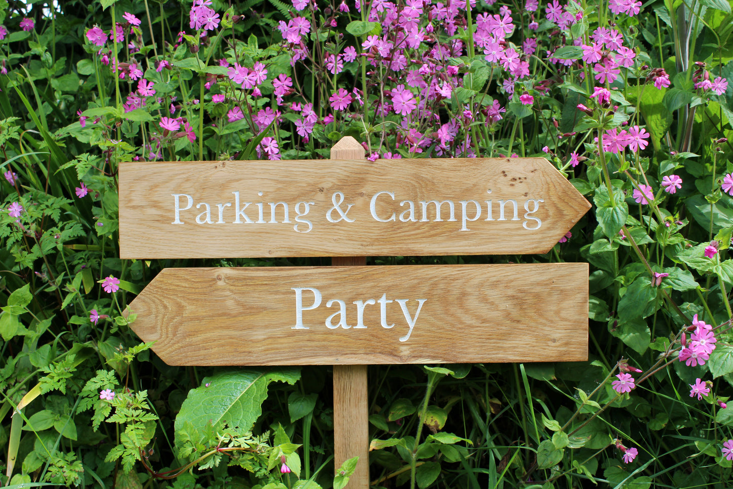 Country Lane Wooden Wedding Signage