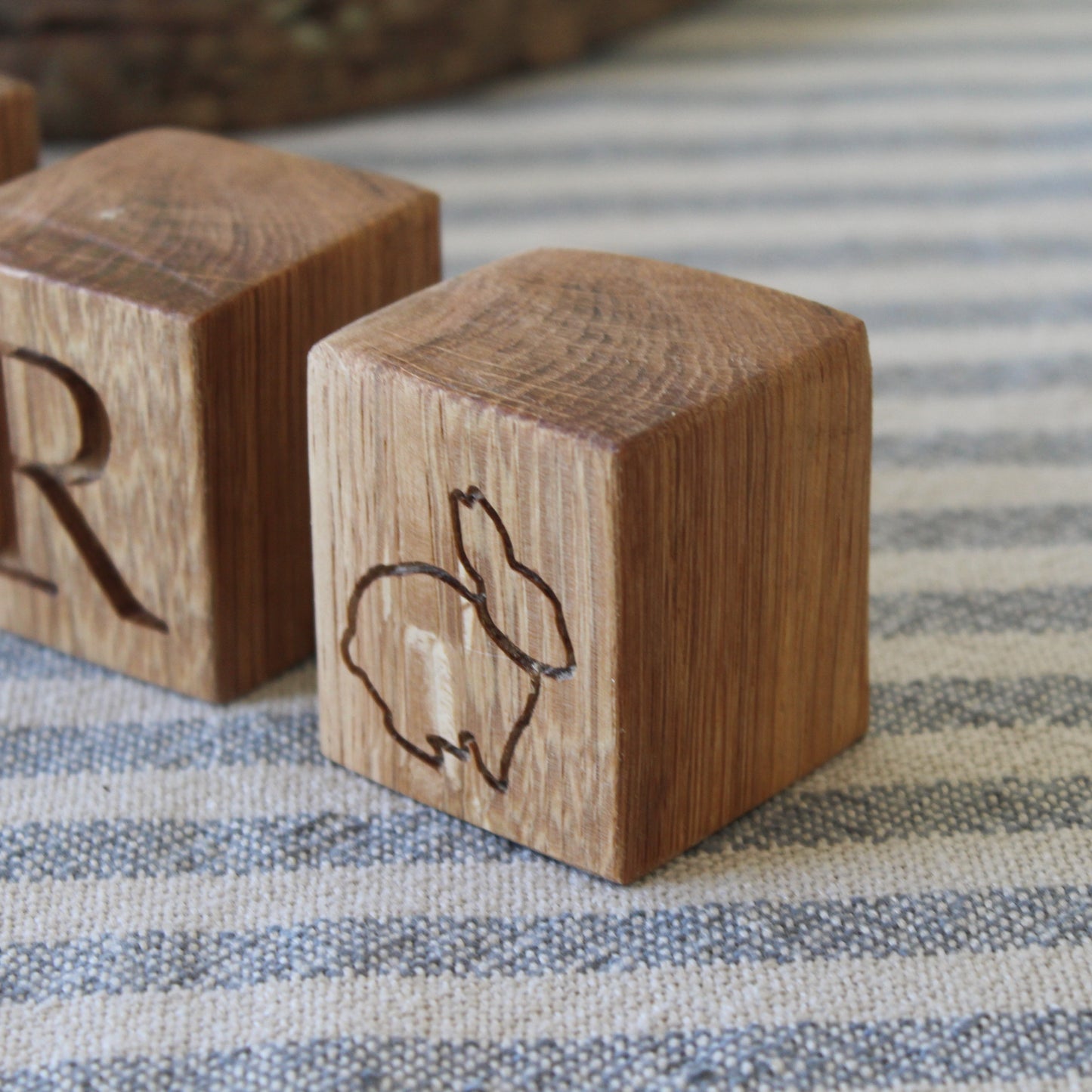 Personalised Wooden Baby Name Blocks