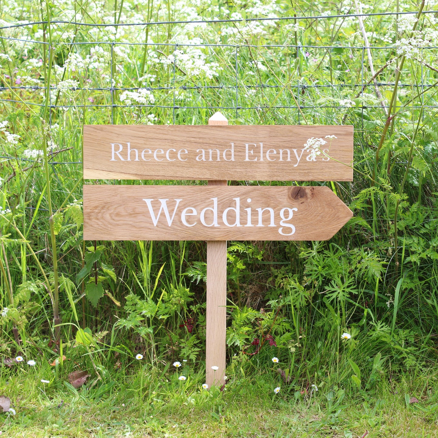 Country Lane Wooden Wedding Signage