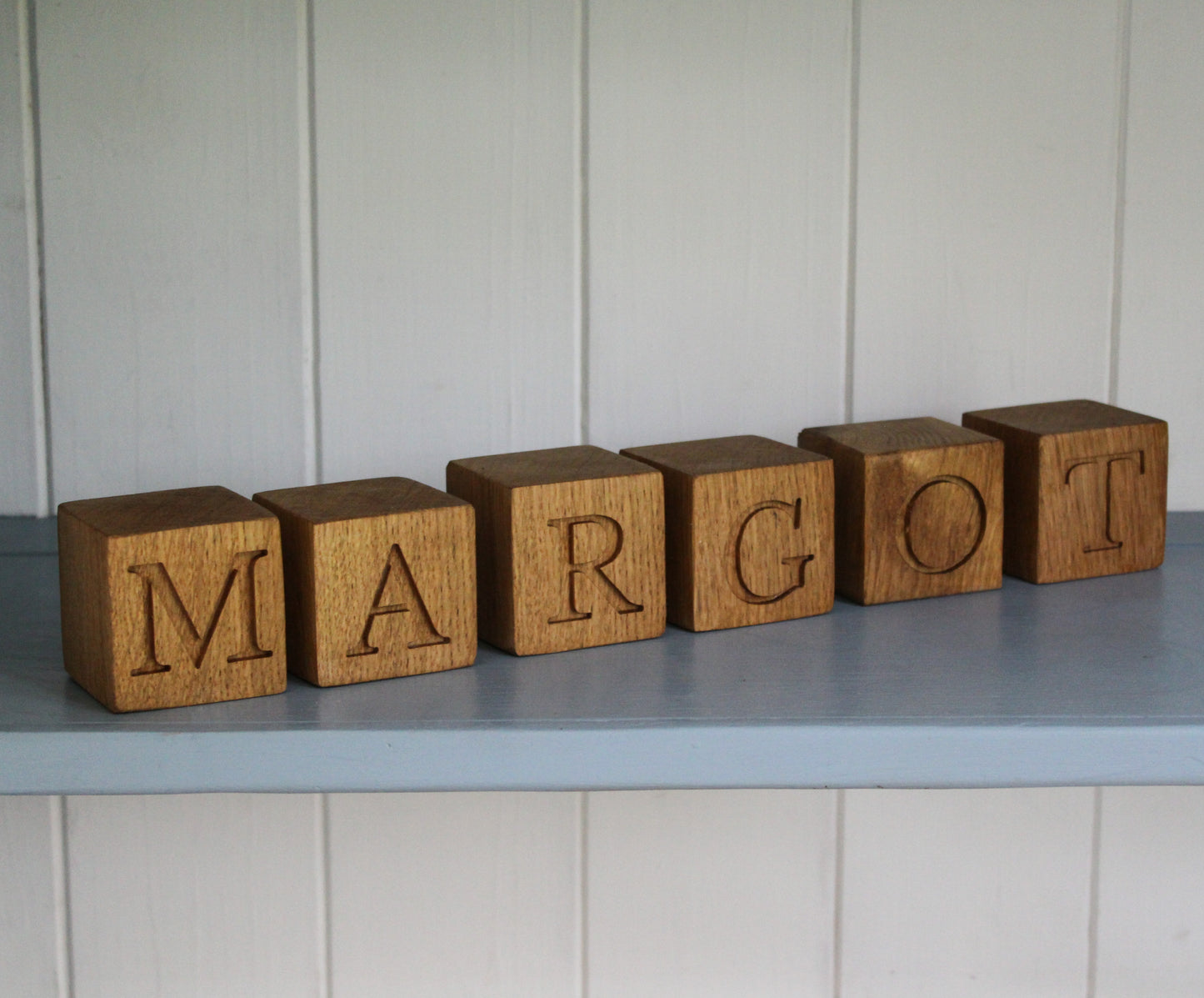 Personalised Wooden Baby Name Blocks