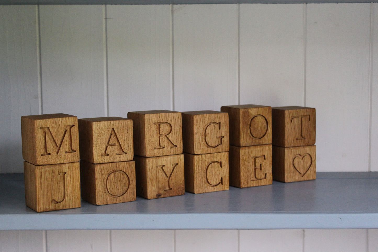 Personalised Wooden Baby Name Blocks