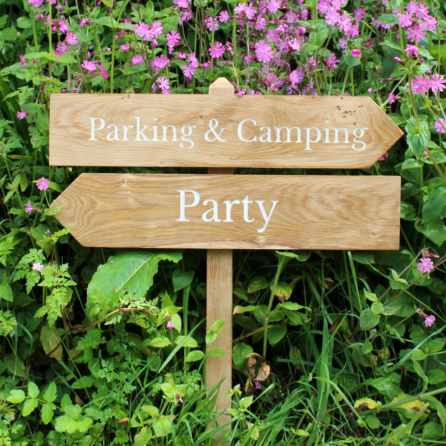 Country Lane Wooden Wedding Signage