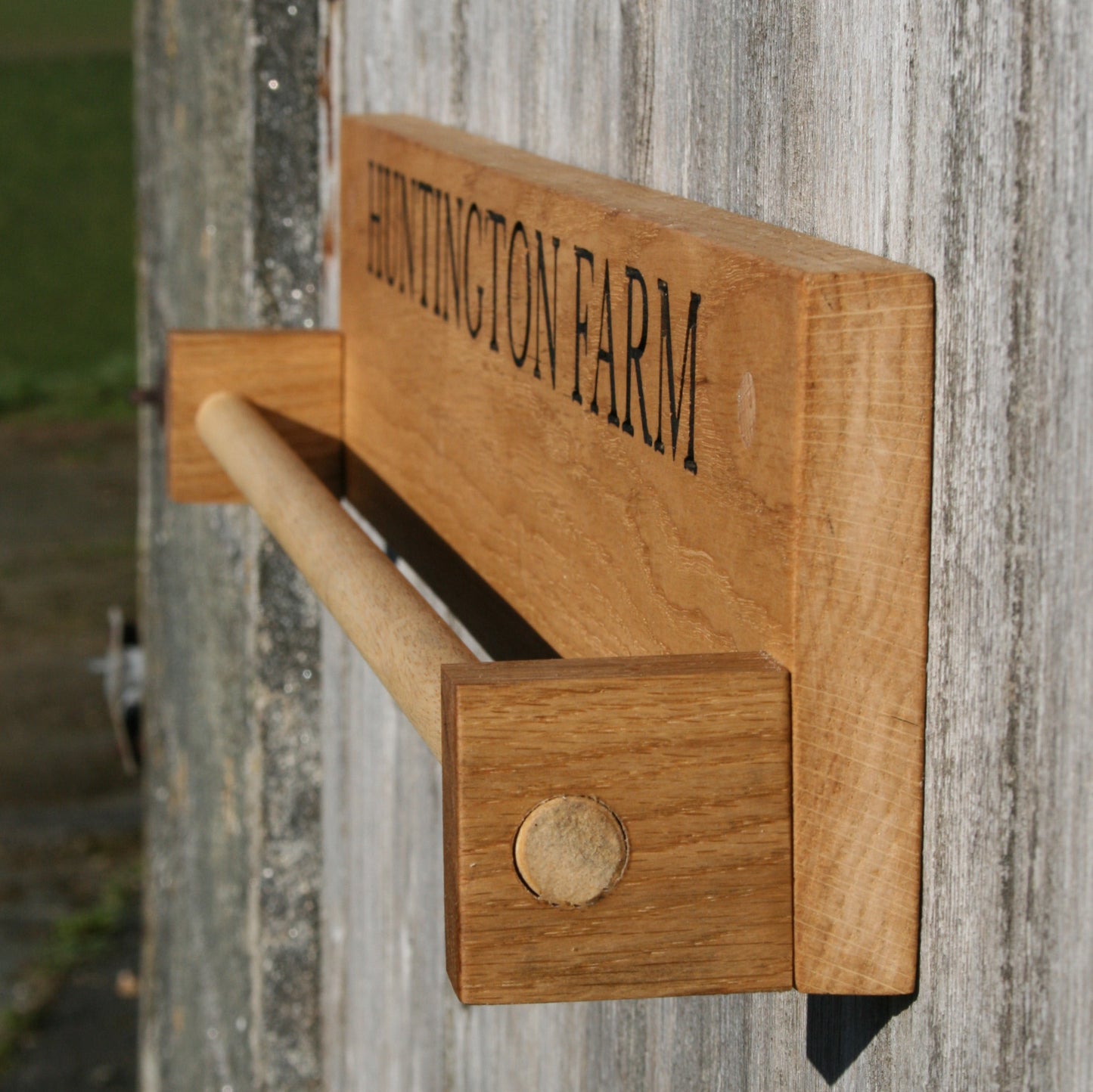 Bespoke Oak Towel Rail