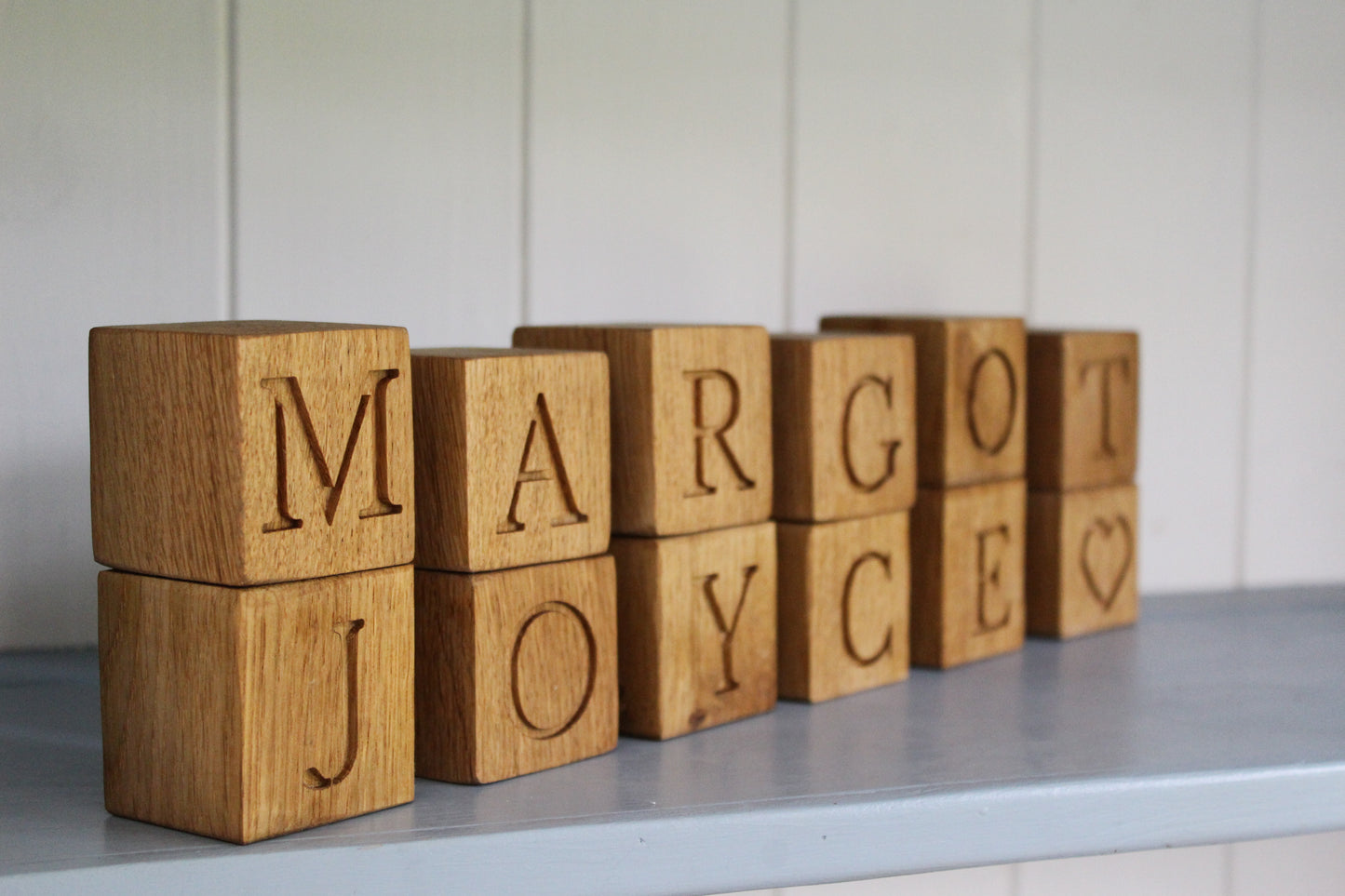 Personalised Wooden Baby Name Blocks