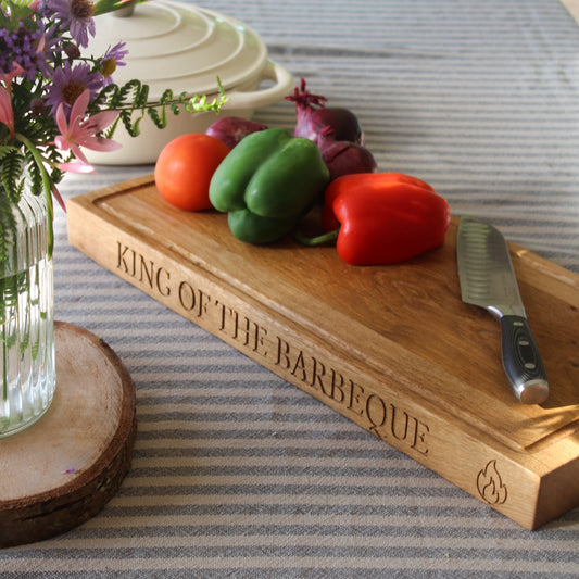 Handmade Engraved Oak Chopping Board