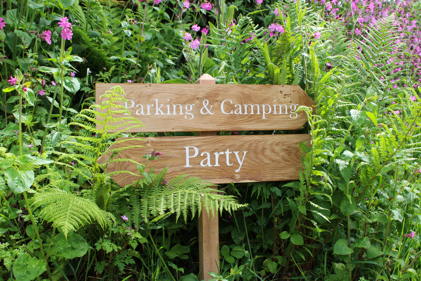 Country Lane Wooden Wedding Signage