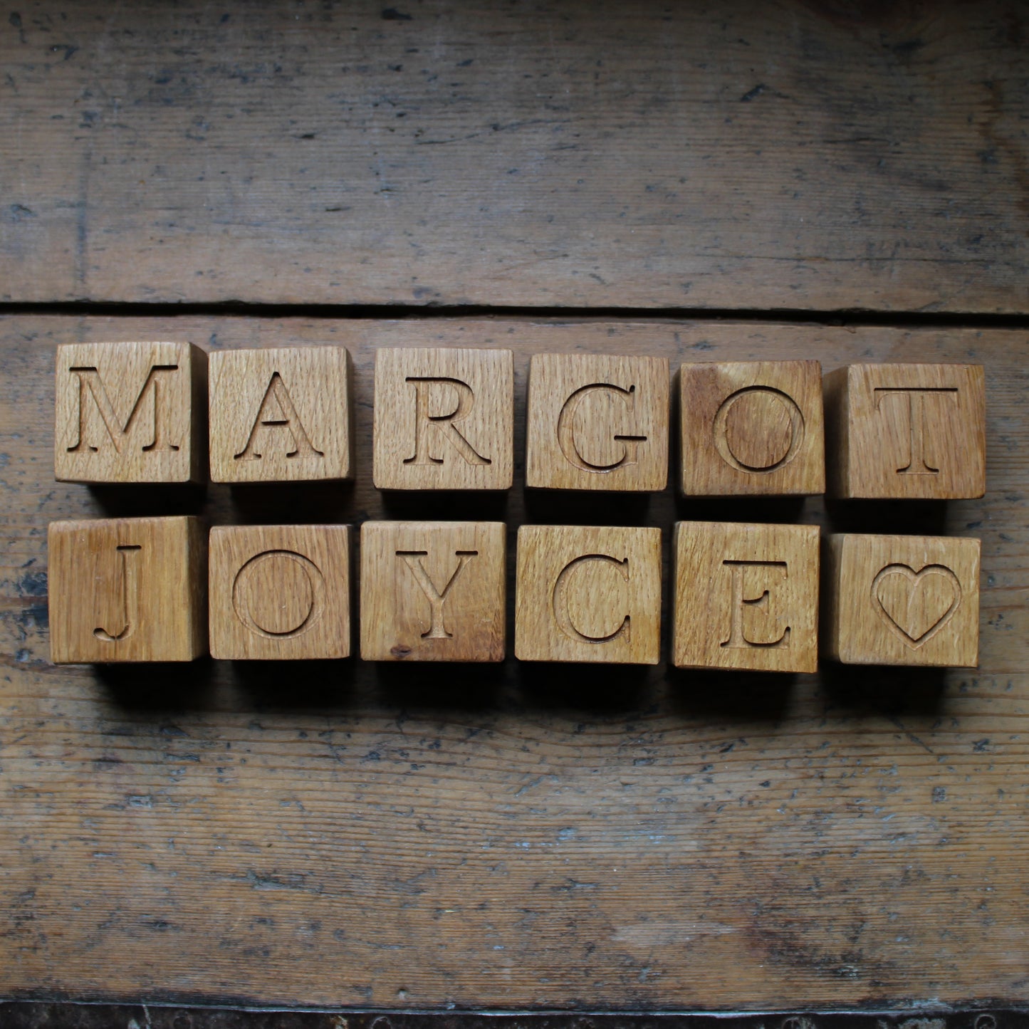 Personalised Wooden Baby Name Blocks