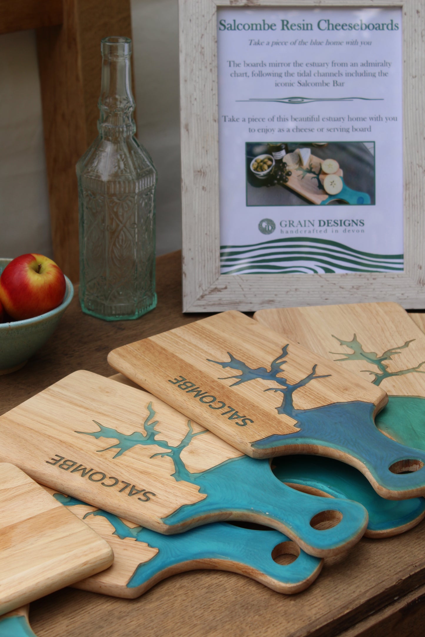 Salcombe Estuary Resin Serving Board