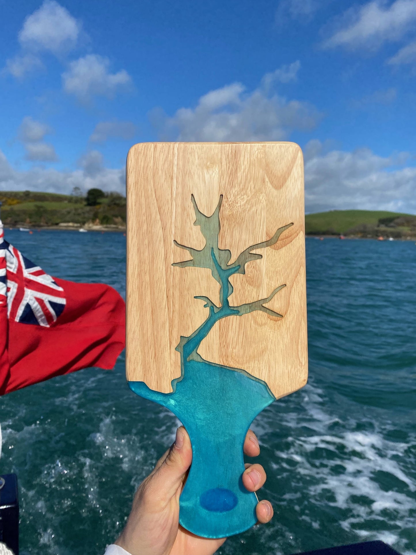 Salcombe Estuary Resin Serving Board