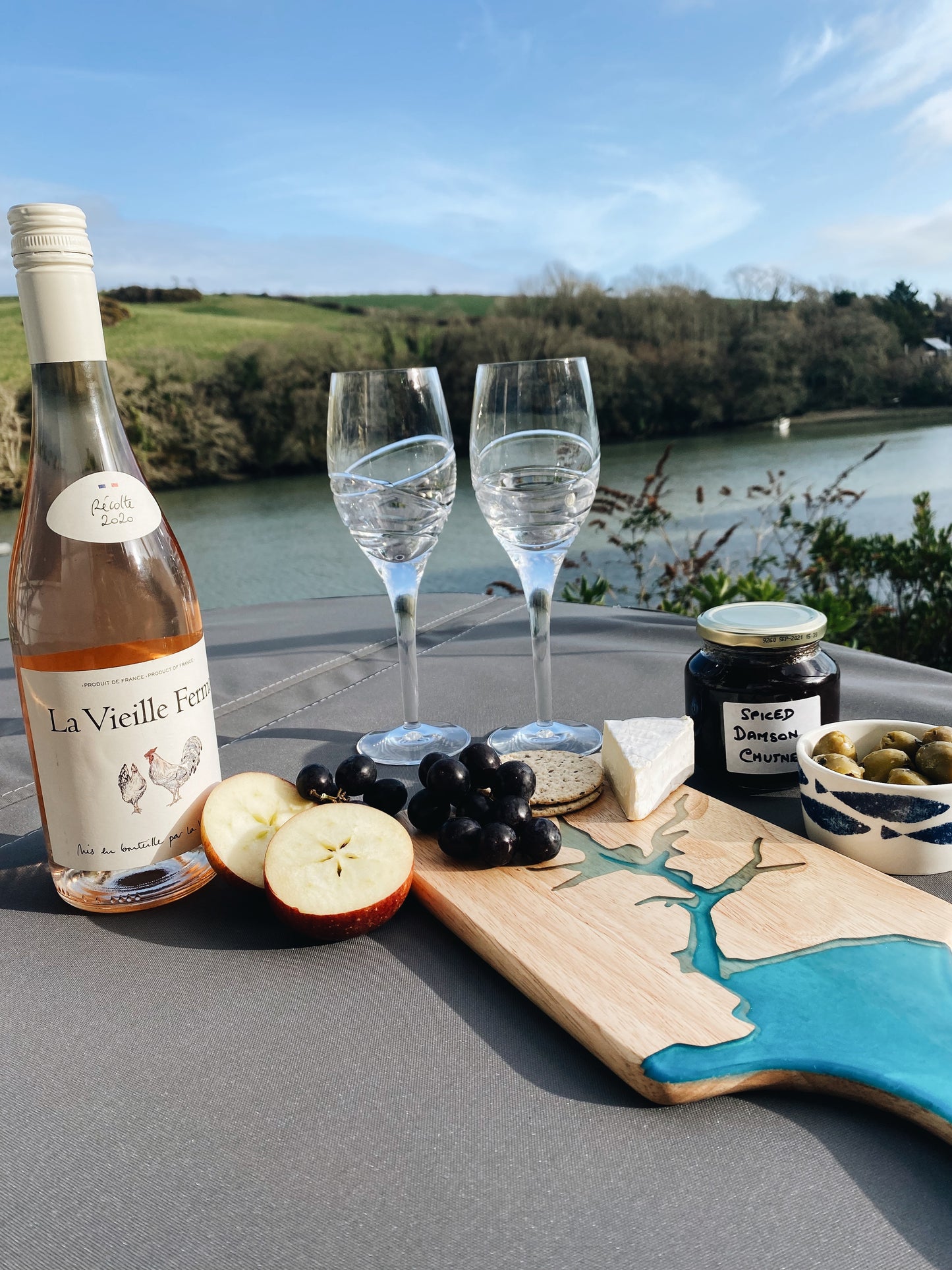 Salcombe Estuary Resin Serving Board